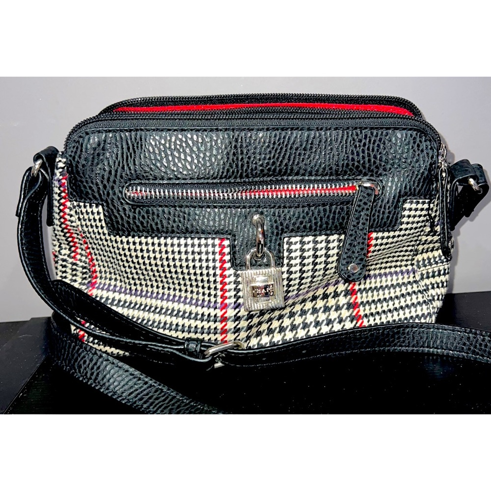 𐙚⋆˚✿˖° Chaps Houndstooth Black/White shoulder Bag 𐙚⋆˚✿˖° - Picture 5 of 10